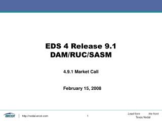 EDS 4 Release 9.1 DAM/RUC/SASM