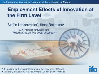 Employment Effects of Innovation at the Firm Level