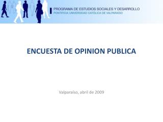 ENCUESTA DE OPINION PUBLICA