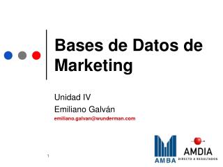 Bases de Datos de Marketing