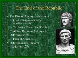 The End of the Republic