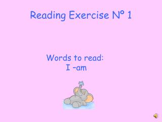 Reading Exercise Nº 1