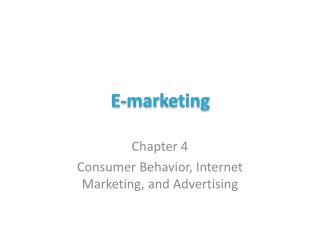 E-marketing