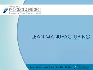 LEAN MANUFACTURING