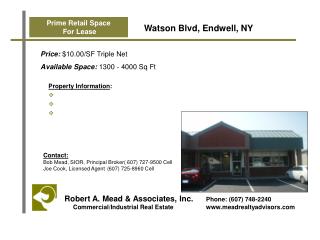 Watson Blvd, Endwell, NY