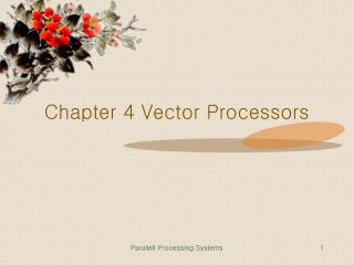 Chapter 4 Vector Processors