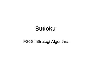 Sudoku