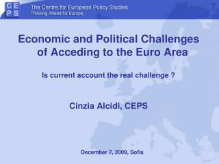 Economic and Political Challenges of Acceding to the Euro Area