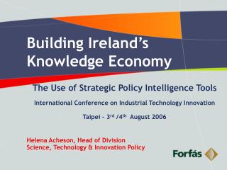 Building Ireland’s Knowledge Economy