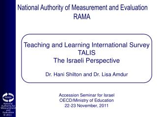 National Authority of Measurement and Evaluation RAMA