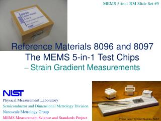 Physical Measurement Laboratory Semiconductor and Dimensional Metrology Division