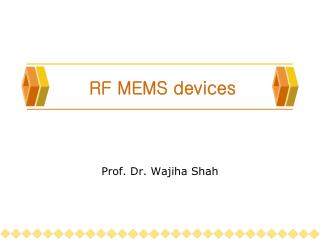 RF MEMS devices