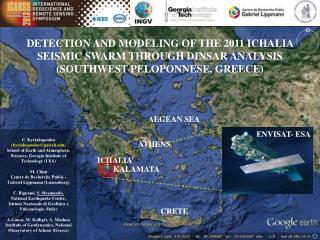 DETECTION AND MODELING OF THE 2011 ICHALIA SEISMIC SWARM THROUGH DINSAR ANALYSIS