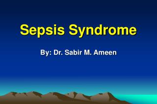 Sepsis Syndrome