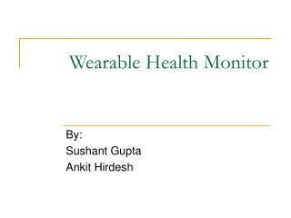 Wearable Health Monitor