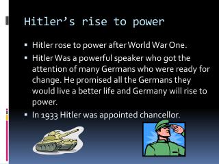 Hitler’s rise to power
