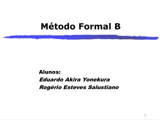 Método Formal B