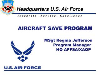 AIRCRAFT SAVE PROGRAM