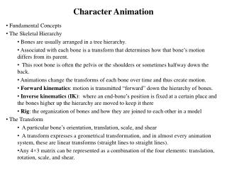 Character Animation