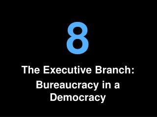 The Executive Branch: Bureaucracy in a Democracy