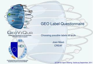 GEO Label Questionnaire