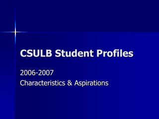 CSULB Student Profiles