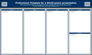 Professional Template for a 60x36 poster presentation