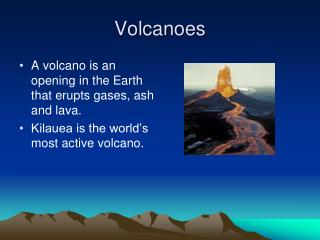 Volcanoes