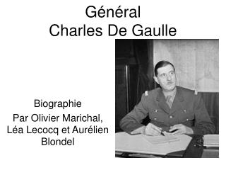 Général Charles De Gaulle