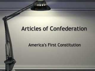 Articles of Confederation