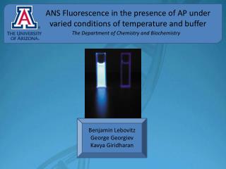 ANS Fluorescence in the presence of AP under varied conditions of temperature and buffer