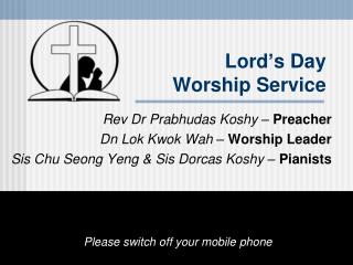Lord ’ s Day Worship Service