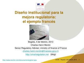 Diseño institucional para la mejora regulatoria: el ejemplo francés