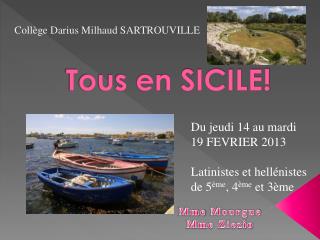 Tous en SICILE!