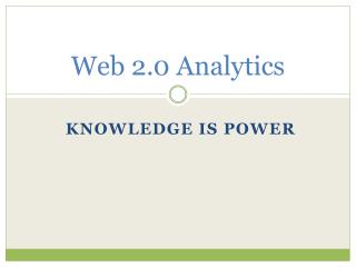 Web 2.0 Analytics
