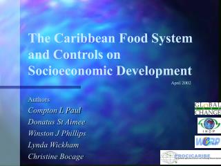 The Caribbean Food System and Controls on Socioeconomic Development