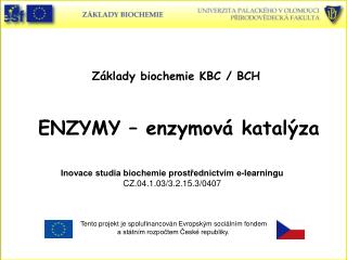 ENZYMY – enzymová katalýza