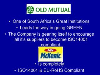 One of South Africa’s Great Institutions Leads the way in going GREEN