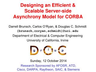 Designing an Efficient &amp; Scalable Server-side Asynchrony Model for CORBA