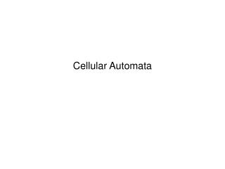 Cellular Automata