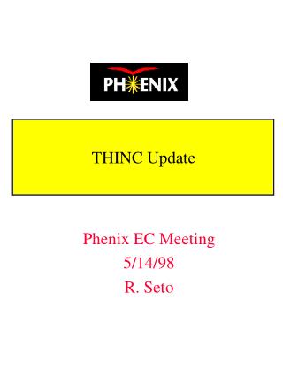 THINC Update