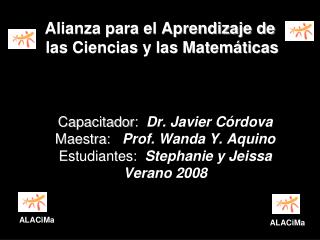 Alianza para el Aprendizaje de las Ciencias y las Matemáticas