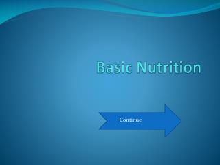 Basic Nutrition