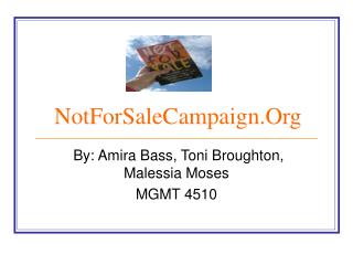 NotForSaleCampaign.Org