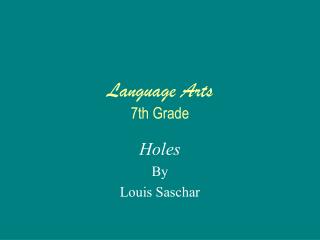 Language Arts 7th Grade
