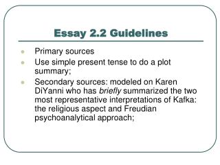 Essay 2.2 Guidelines