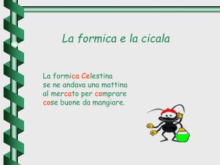 La formica e la cicala