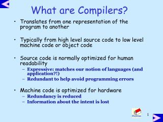 What are Compilers?