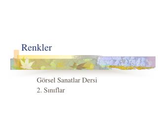 Renkler