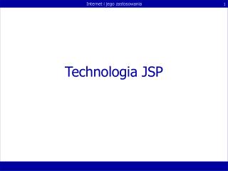 Technologia JSP